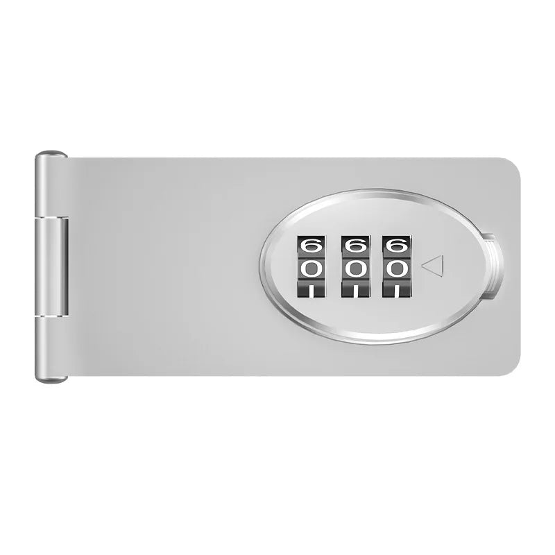 Double Drawer Password Lock Multifunctional No Punching Child Safety Lock for Wardrobe, Cabinet, Drawer Anti-theft Password Lock Qme Silver