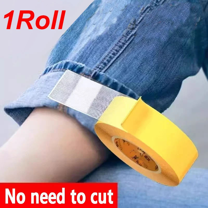 1 roll of strong adhesive fabric tape, no cutting and no marking change pants leg sticker, used for fabric and clothing seam fre Qme 1 Roll 30mm