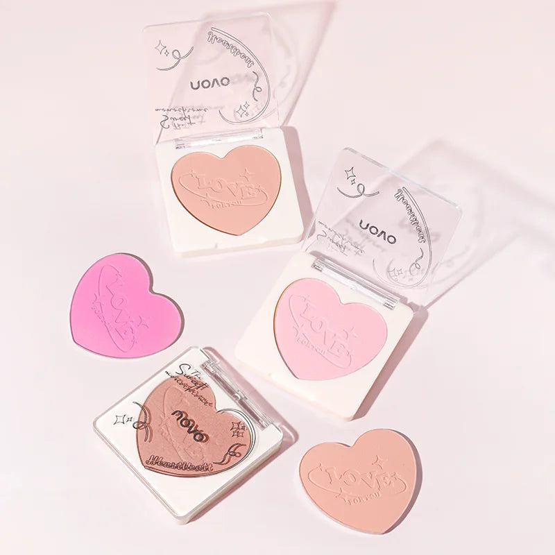 Cheek blush, mixed colors, powder blush, contouring and highlighting the face, sparkling or matte, lightweight, smooth Qme