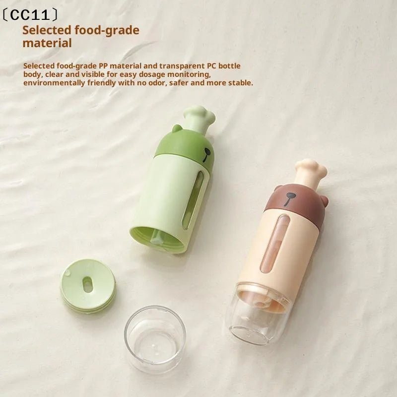 Metering Salt Shaker Push Dispenser Tank Sugar Bottle Canister Qme