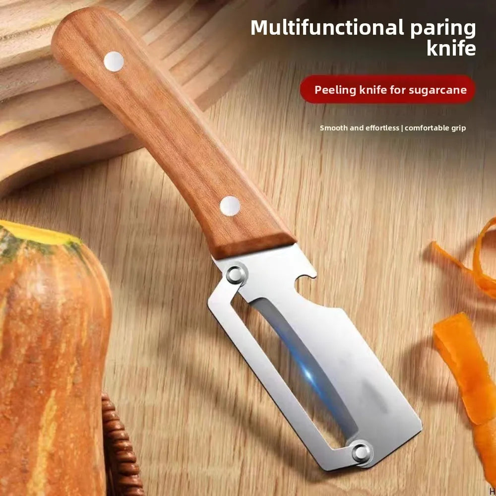 1/3/5Pcs Stainless Steel Peeler with Wooden Handle Wear Resistant Smooth Cutting Multifunctional Fruit Vegetable Kitchen Gadget Qme