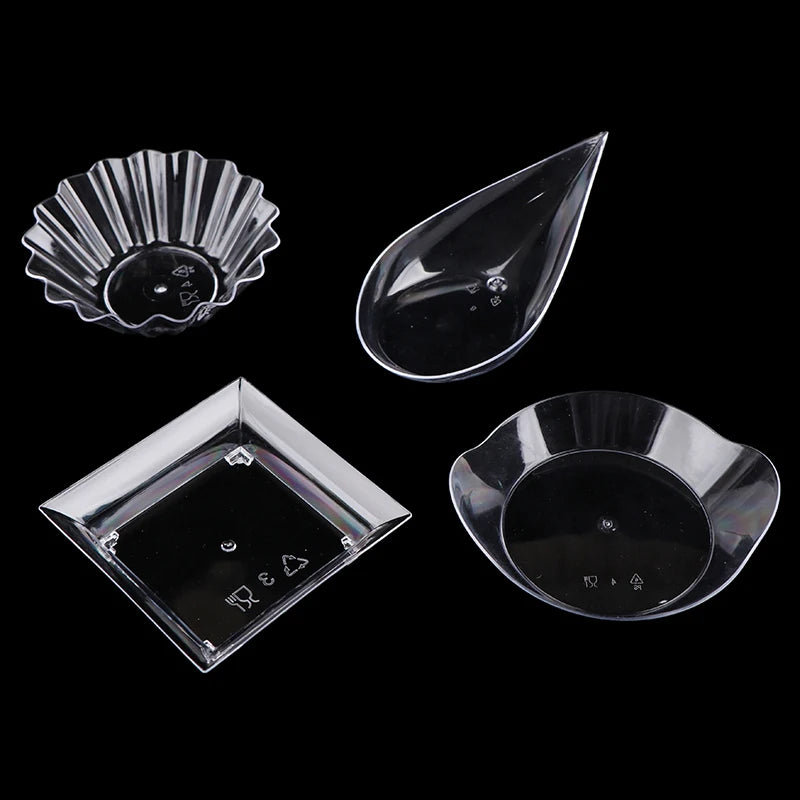 Transparent Plastic Dessert Container Pastry Tool Mini Appetizer Qme