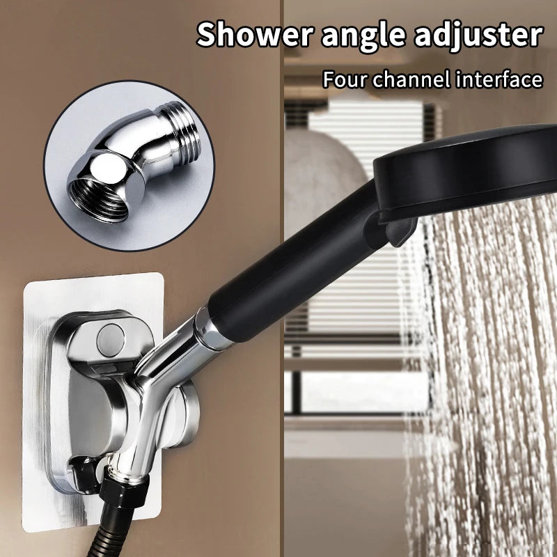 Shower Arm Extension Adjustable Angle Shower Head Adapter 135° Elbow Connector Qme
