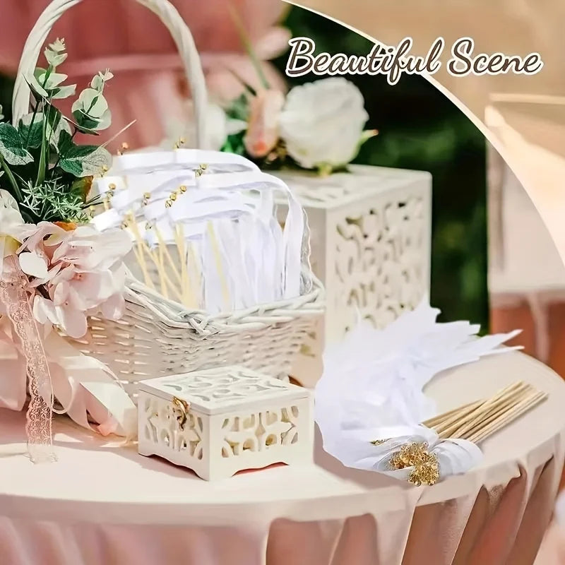 20 Colored Ribbon Sticks Home Party Wedding Decoratio Qme