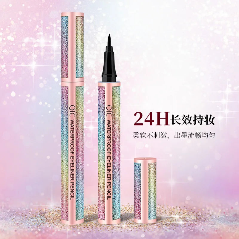 Starry Sky Black Liquid Eyeliner Pen Waterproof Quick Drying Eye Liner Pencil Women Beauty Cosmetics Eye Makeup Products Qme