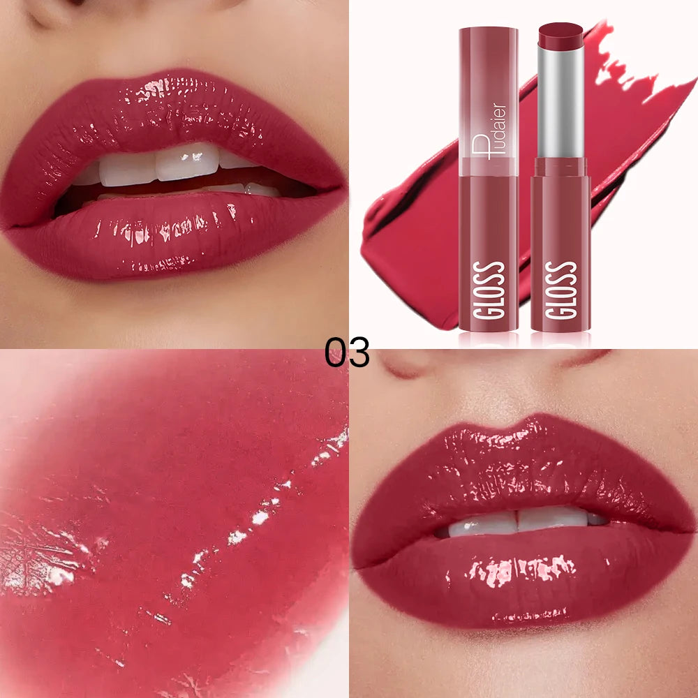 Hydrating Berry Shine Lipstick Long-lasting Plump Lip Cream Qme A-C2073-03