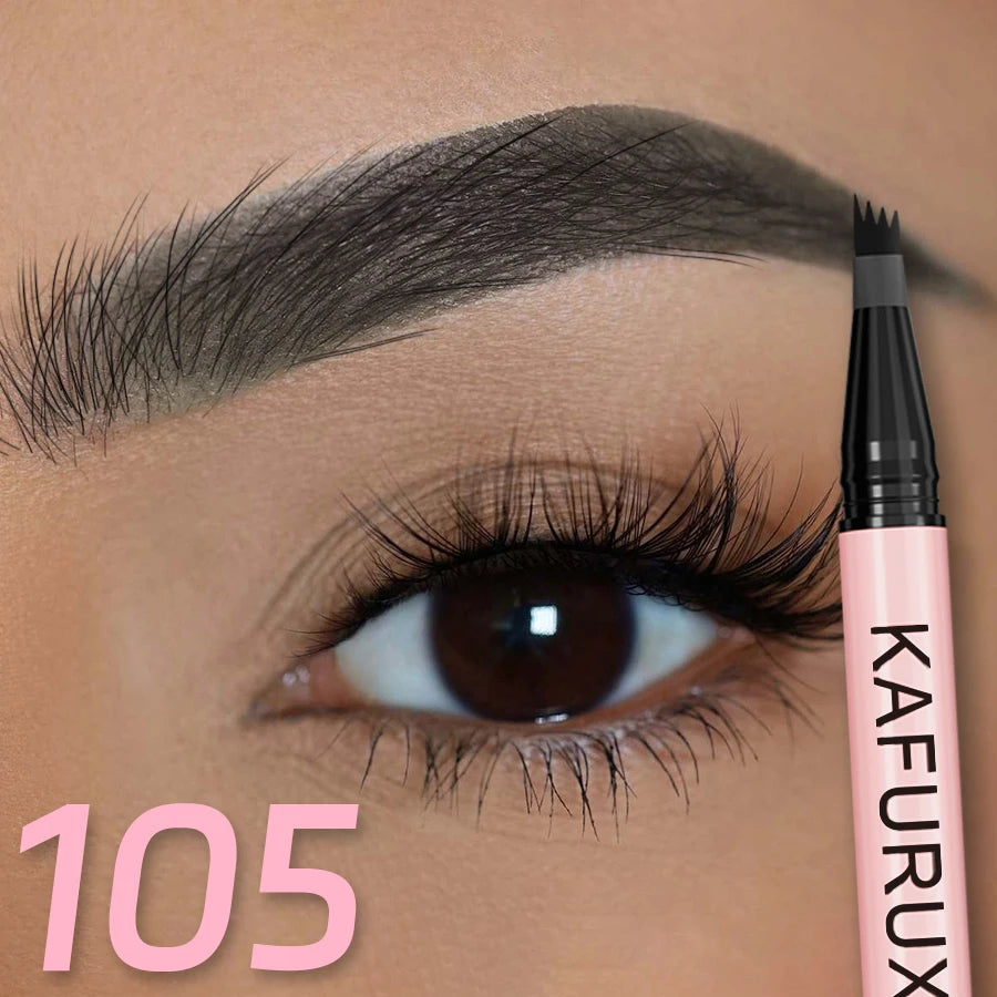 4 Point Eyebrow Pencil Pen Makeup Waterproof Liquid Long Lasting Qme 105