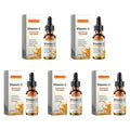 Vitamin C Facial Essence Dark Spot Remover Brightening Moisturizing Firming Serum Fade Fine Lines Improve Dullness Facial Skin Qme 5 x 30ml Boxed