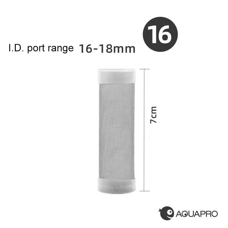 2pcs Aquarium Filter Stainless Steel Inlet Protective Net Cover Small Shrimp Fish Protection Mesh Accessories Water Akvarium Qme 16mm