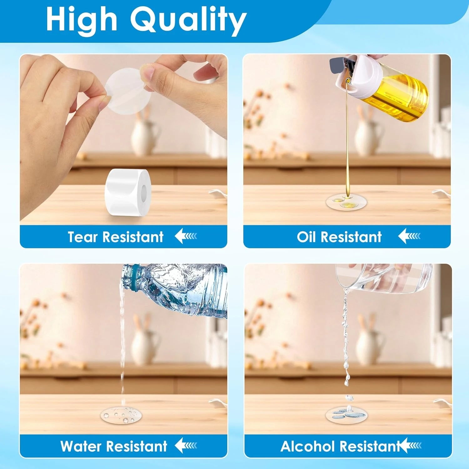 500Pcs Clear Circle Stickers Tape for Sealing, Ideal for Packages, Envelopes, Mailers and Boxes Qme