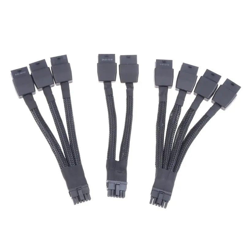 Heavy Duty GPU Power Cable 8Pin 16Pin RTX4070 RTX4070Ti Long Lasting Qme
