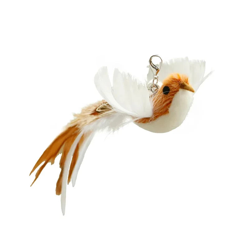 Funny Bird Feather Cat Wand With Bell Accessories Interactive Toys For Cats Kitten Hunting Teaser Exercise Pet Products Qme