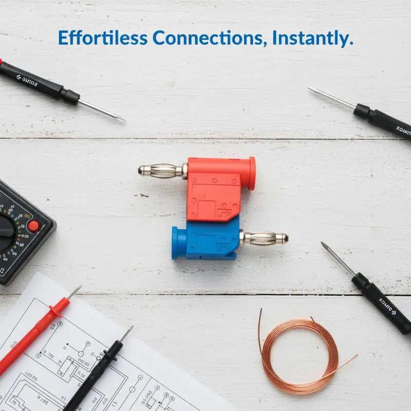 1 24A Current Quick Wire Connector Solderless Banana Plug Audio Qme
