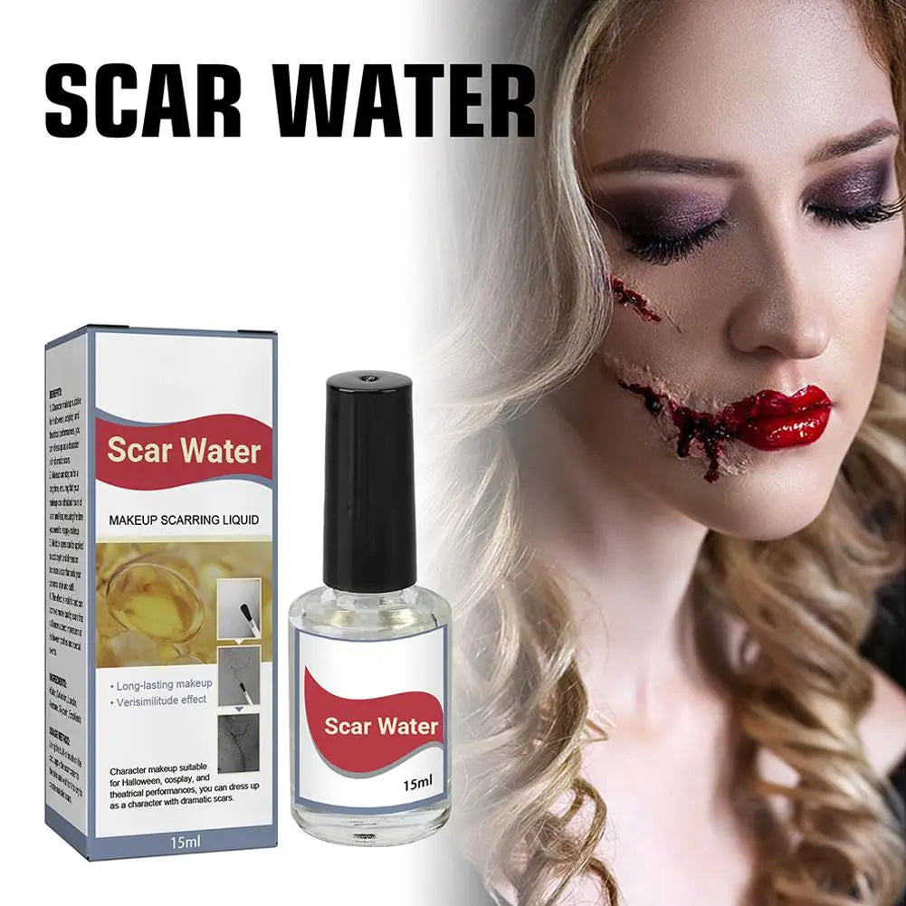 Makeup Scarring Liquid, Scarring Liquid Special Effect Make Up, Liquid Scar Makeup Cosmetic Special Effects Liquid For Halloween Qme