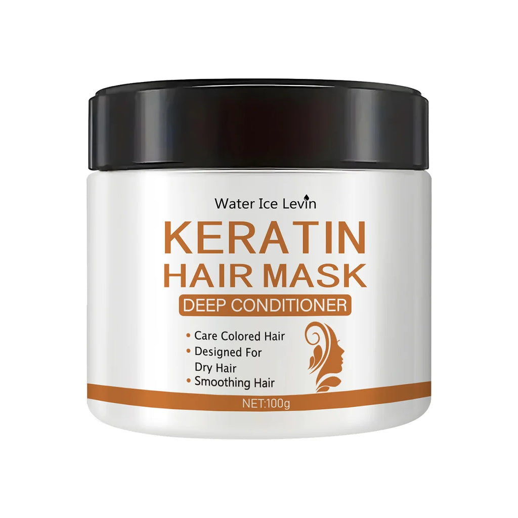 Keratin Hair Mask - Deep Conditioning Treatment for Dry, Damaged Hair - Restores Shine, Strength, and Elasticity Qme 1pcs