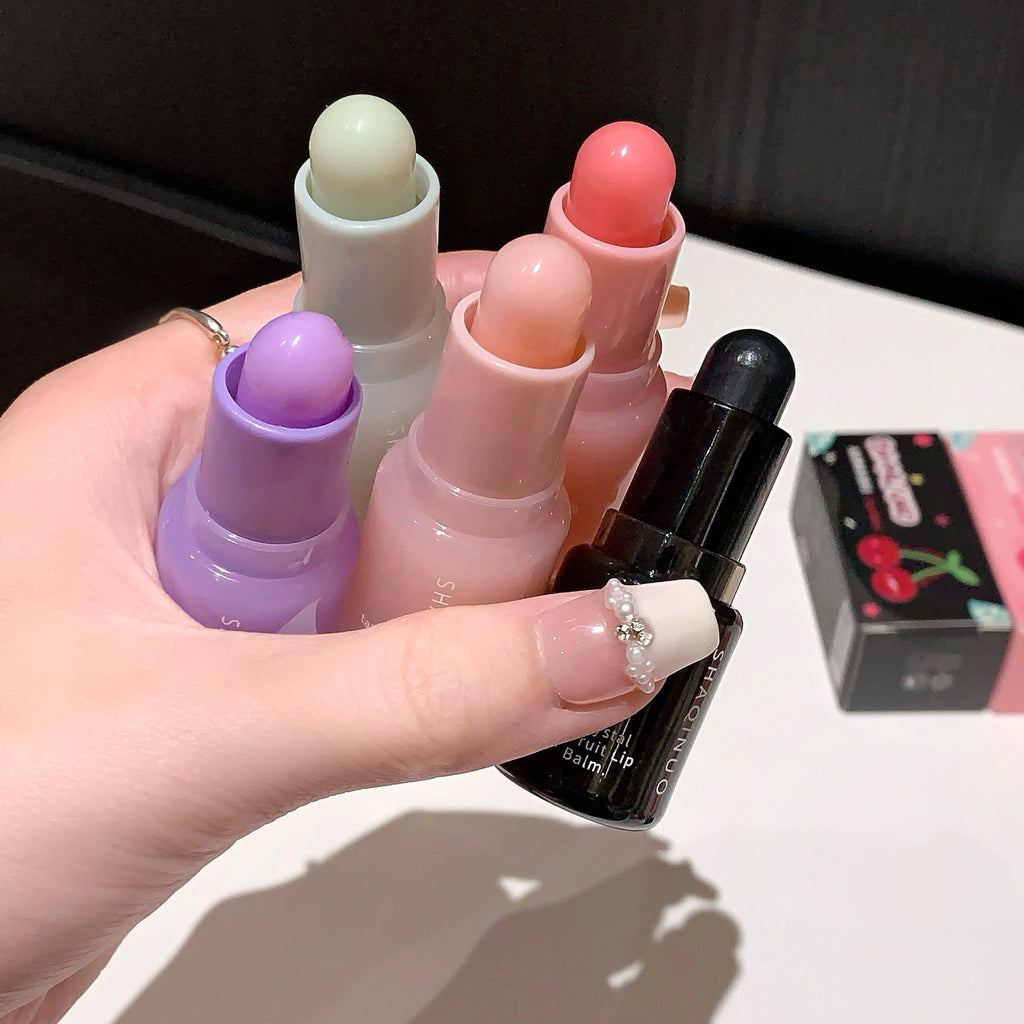 Hydrating Fruit Lip Balm Pendant Tinted Moisturizing Care Fall Winter Qme