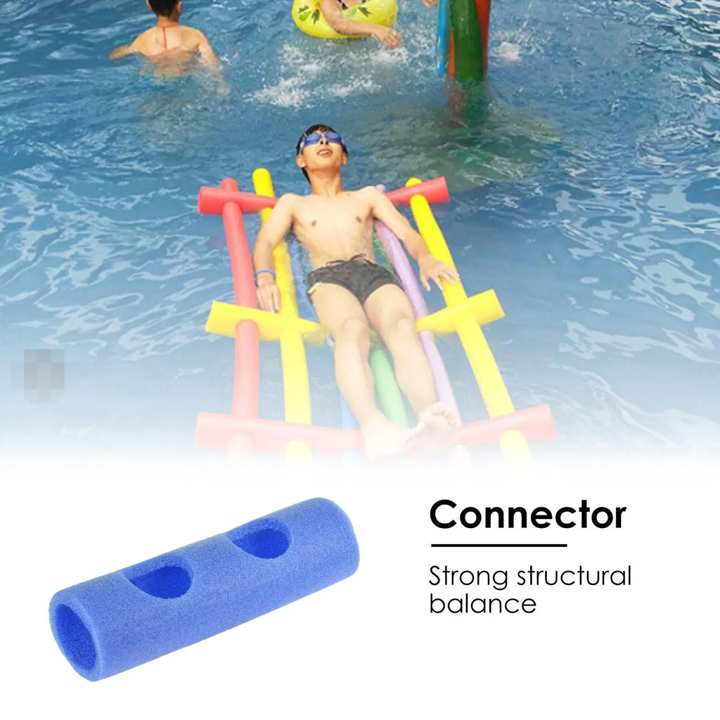 Foam Noodle Connectors Swimming Noodle Holed Connector Swimming Stick-holed Connector For Train Casual Or Floating Bed Qme