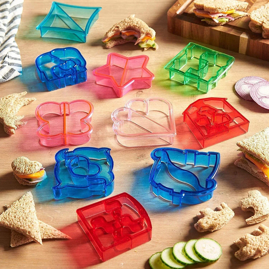 1/4PCS Sandwich Cutter Mold Dinosaur Shape Kids Sandwich Cutter Bread Biscuits Mold Baking Pastry Tools Cake KidsLunch Maker Qme