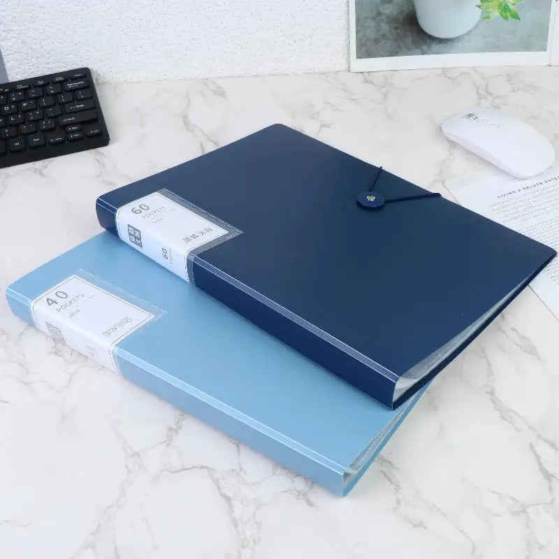 PP Transparency Waterproof Insert Brochure 60 100 Pocket A4 File Qme