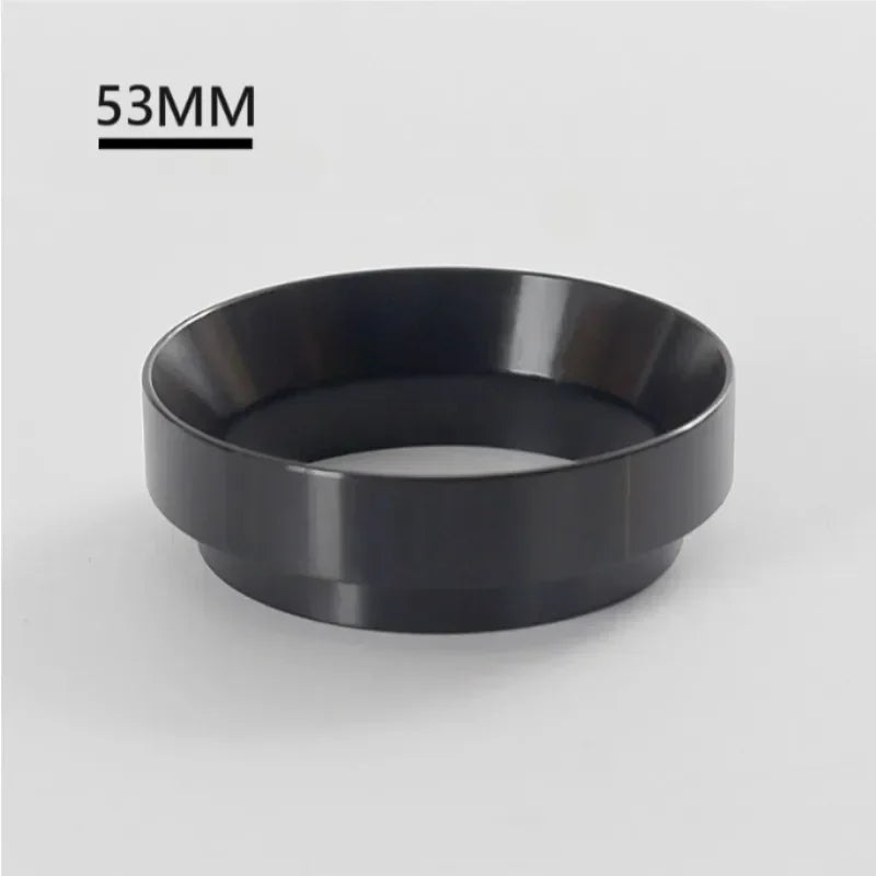 51mm 53mm 58mm Magnetic Espresso Dosing Ring Aluminum Dosing Funnel Perfect Fit For Coffee Brewer Accessories Qme Black 53MM