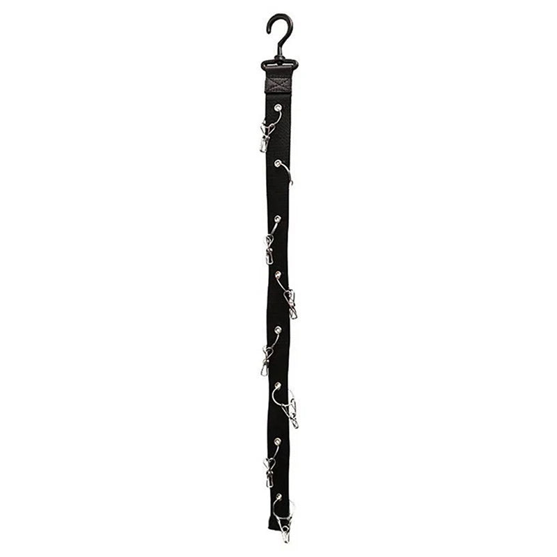 Closet Storage Organizer Cap Hanger Baseball Eight Clips Wall Mounted Qme Default Title