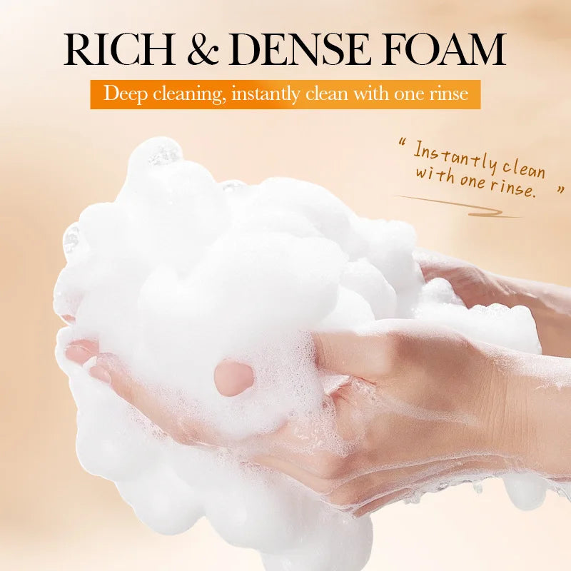 Honey Milk Whitening Moisturizing Deep Cleansing Facial Soap Qme