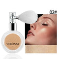 Airbag Shimmer Highlight Powder Spray Waterproof High Gloss Glitter Body Bronzer Highlight Contour Blush for Brightening Makeup Qme 02