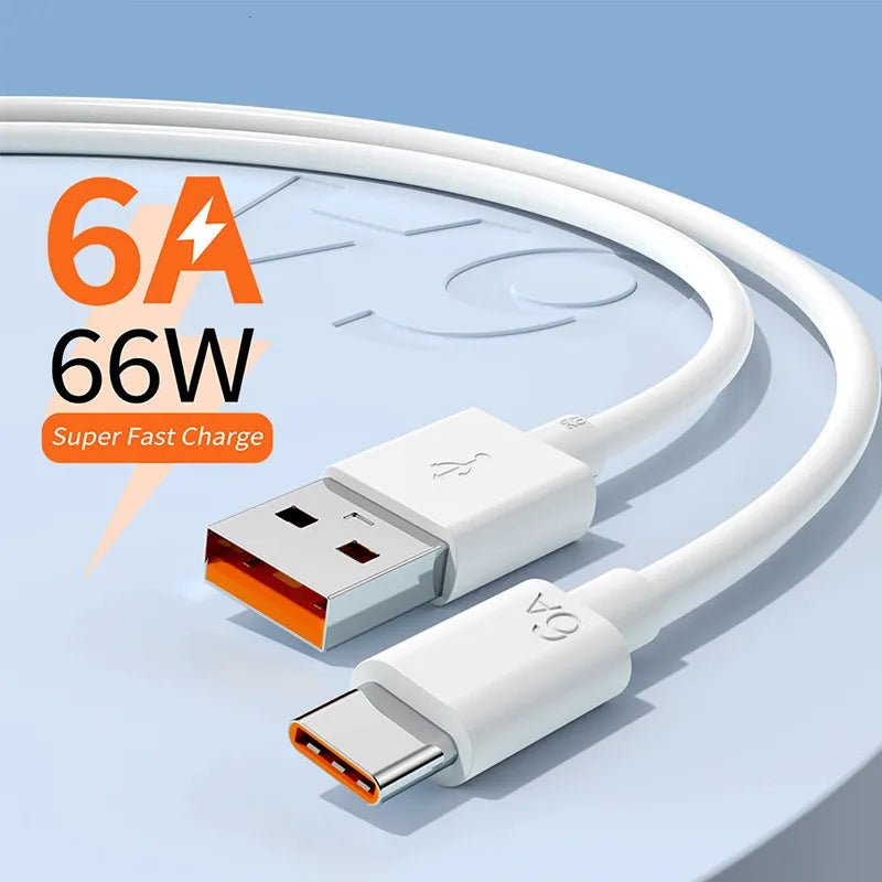 66W Universal USB to Type C Cable 0.25/1M/1.5M/2M Fast Charging Cable PD Quick Charge 3.0 For Android Huawei P30 Honor Data Cord Qme