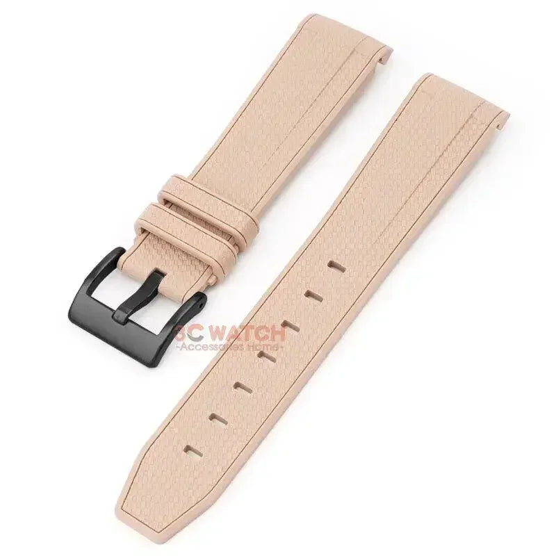 Watch Band for Omega X Swatch Joint MoonSwatch Speedmaster Curved End Rubber Silicone Strap Women Men Soft Sport Bracelet 20mm Qme BrB 20mm