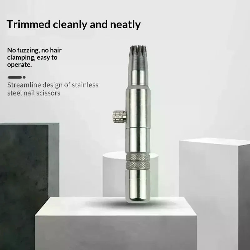 Mini Manual Nose Ear Hair Trimmer Stainless Steel Sharp Edge Painless Qme
