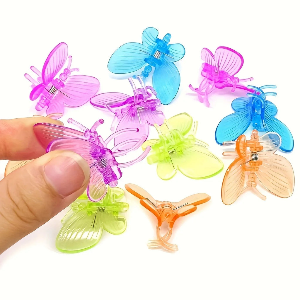 Butterfly Plant Support Clips Reusable Plastic Stem Fixing Clamp Vine Traction Clip For Garden Plant Flower Vine Fixing Tool Qme