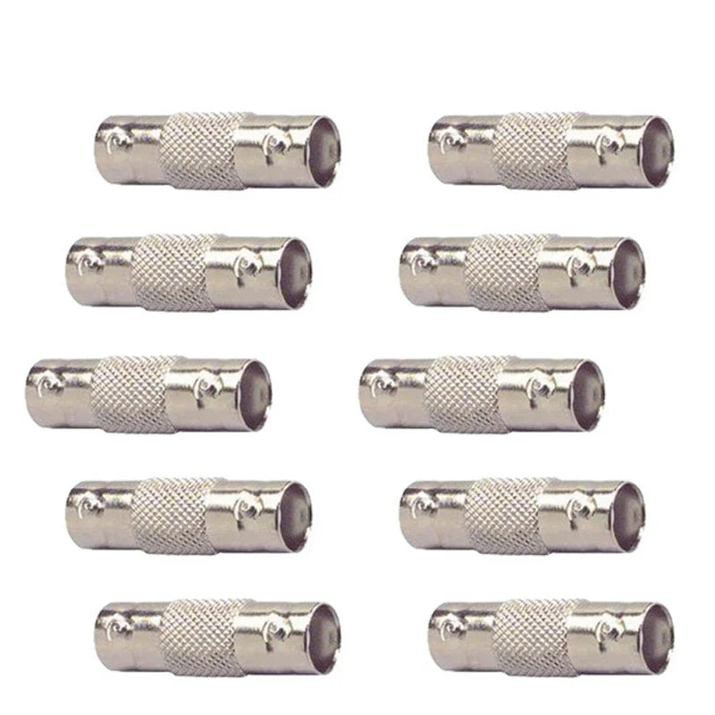 50pcs BNC Female To Female Inline Coupler Coax BNC Connector Extender For CCTV Camera Security Video Surveillance System Qme