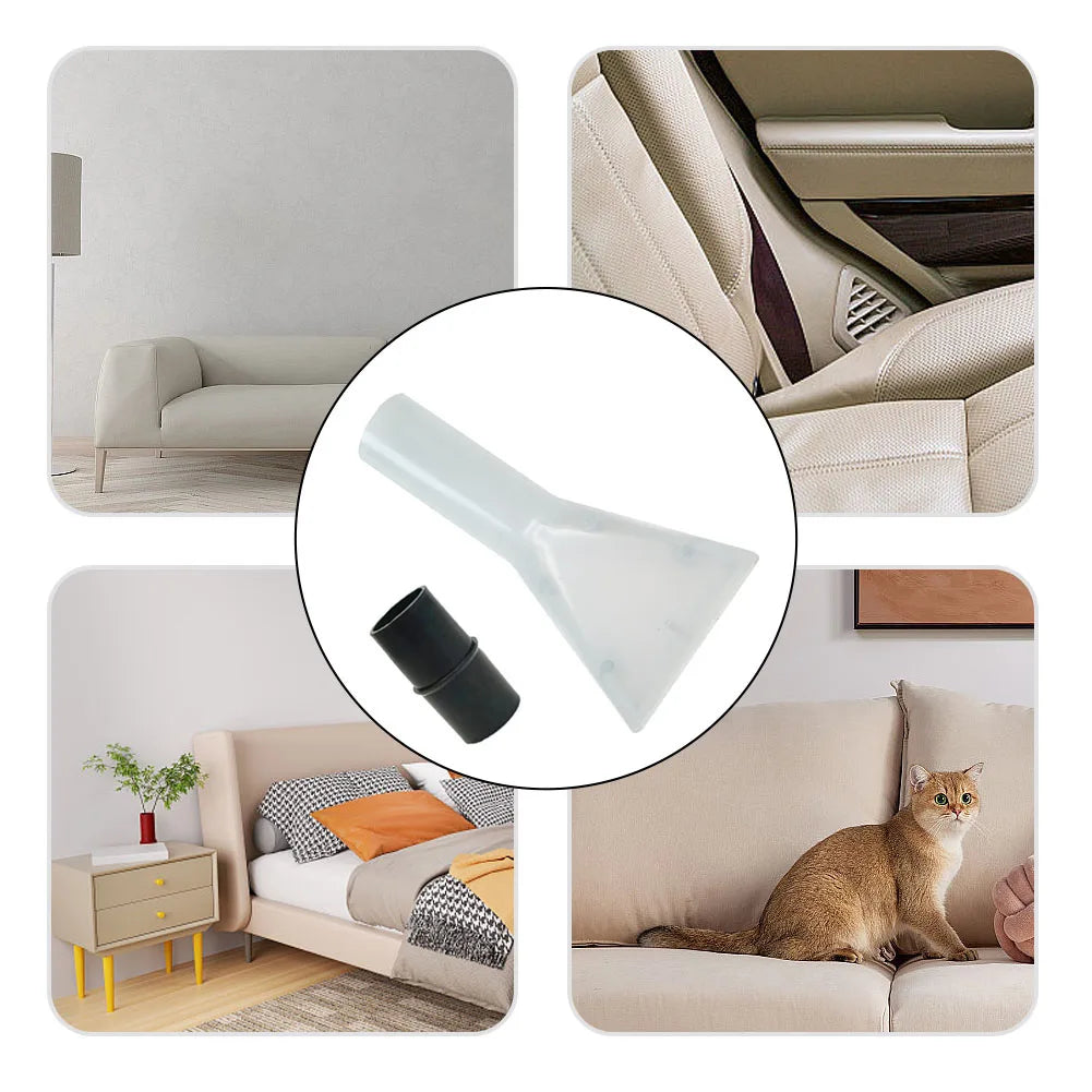 1PC 32-35mm Vacuum Cleaner Extraction Nozzle Spin Brush Head Clear Carpet Sofa Cleaning Nozzle Vacuum Cleaner Part Qme