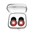 Ear Plugs Sleeping 25dB Noise Reduction Reusable Soft Silicone Qme red