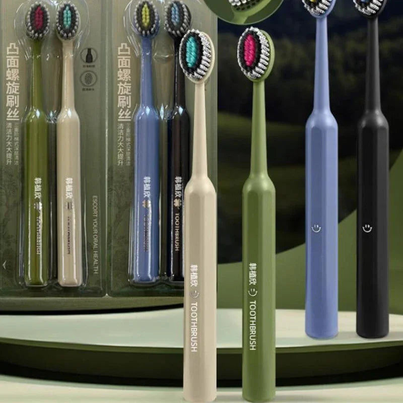 Whole Mouth Clean Toothbrush Ultra-fine Soft Hard Bristle Adults Qme