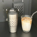 Portable Office Diamond-shaped Insulated Cup Qme Silver 500ml