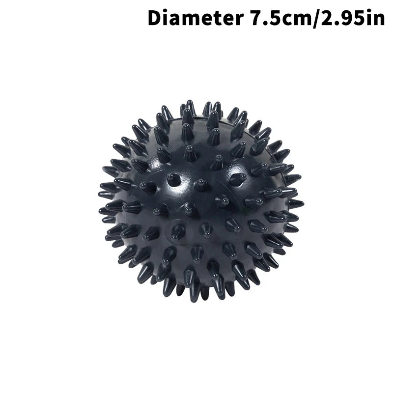 Meridian Massage Ball Fascia Muscle Relaxation Yoga Fitness Waist Qme 75mm Black