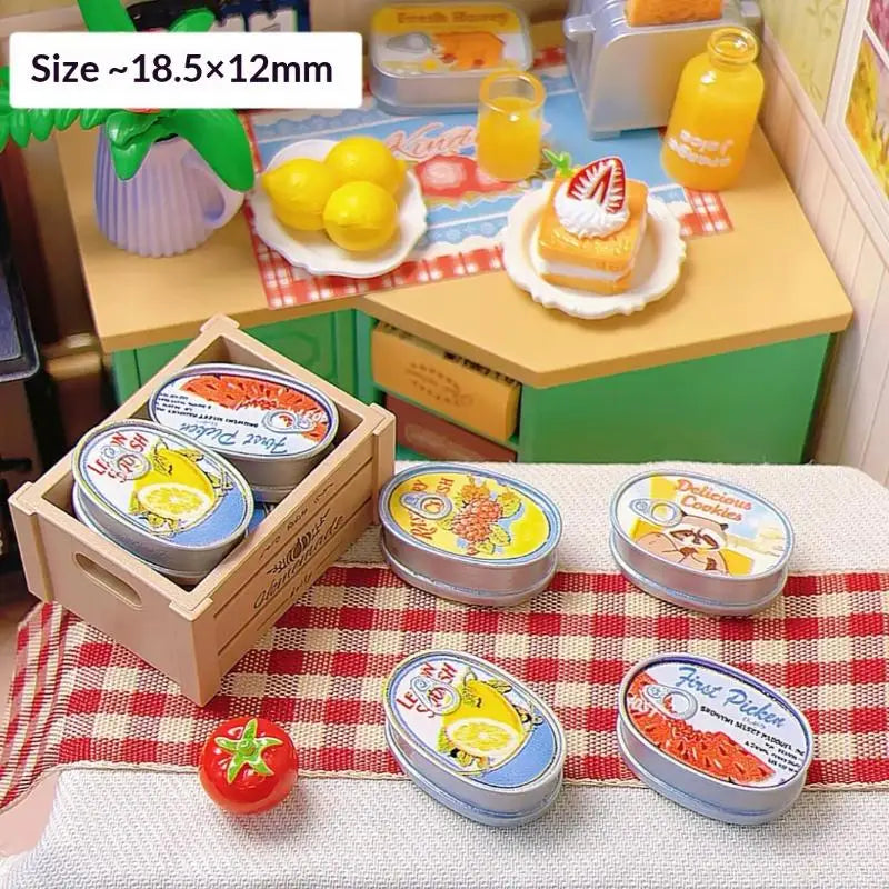 Mini Can Model Ornaments Dollhouse Decoration Accessories Miniature Qme