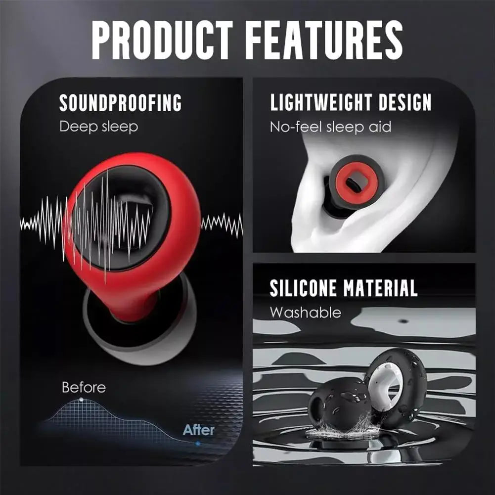 Motorcycle Noise Reduction Earplugs Windproof Sleep Earplugs Anti-noise Mute Sleep Soundproof Earplugs Motorcycle Equipment Qme