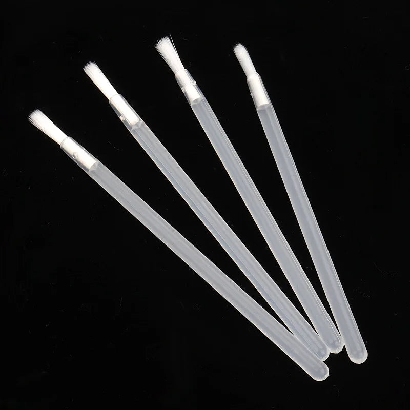 Disposable Nylon Fiber Lip Brush Lipstick Wands Clean Applicator Qme 50PCS Transparent China Mainland