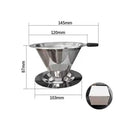 Stainless Steel Pour Over Coffee Filter Ultra Fine Mesh Food Grade Qme A4