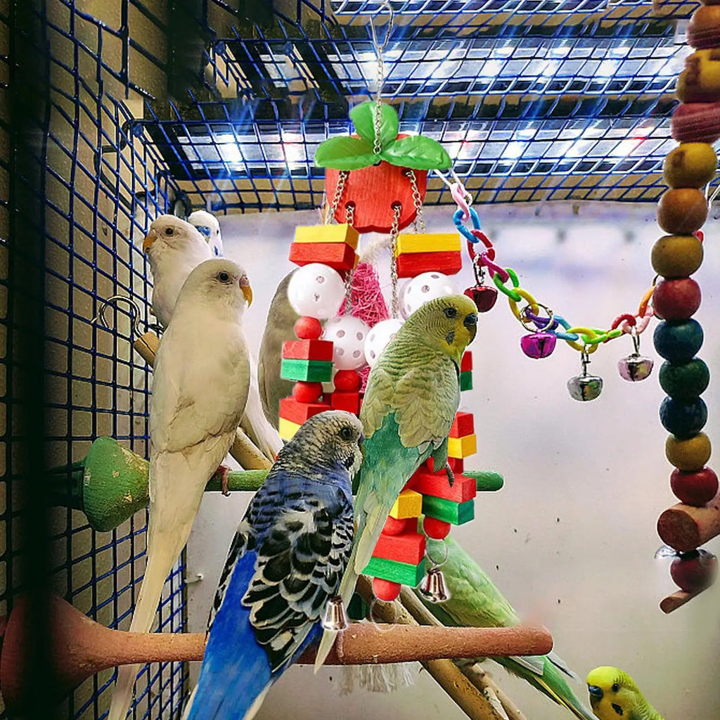 Bird Toys Cockatiel Toys Chew Bird Accessories Pet Supplies Parakeet Cage Accessories For Beak Grinding Climbing Indoor Outdoor Qme China Mainland