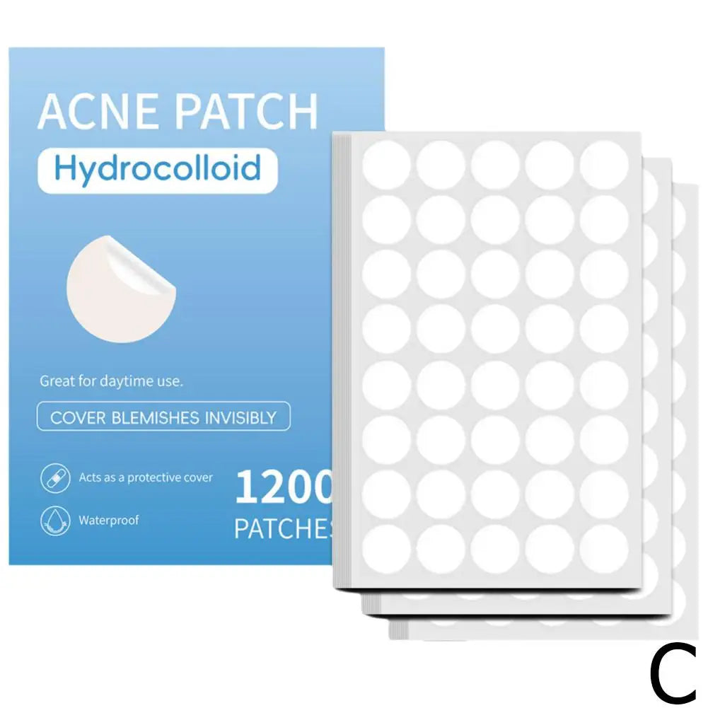 400/800/1200Pcs New Clear Pimple Patch Acne Absorbing Cover Patch Acne Dots Patches Moisturizes For Covering Zits And Blemishes Qme 1200pcs CN