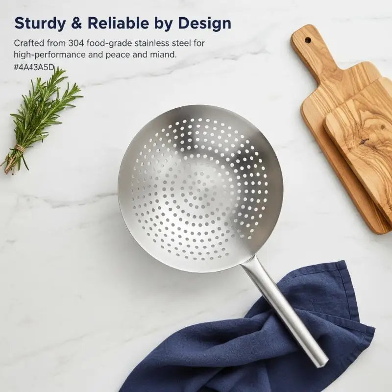 Thickened Stainless Steel Colander Handle Multi-functional Easy Clean Qme