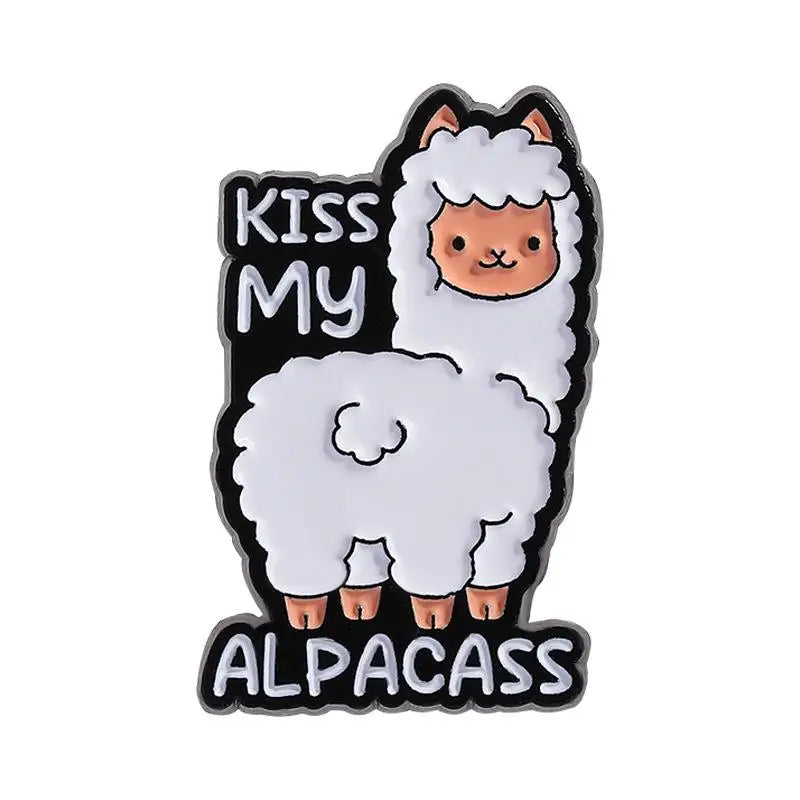 Cute Sheep Brooch Enamel Pins Funny Cartoon Friendship Brooches Qme style 3