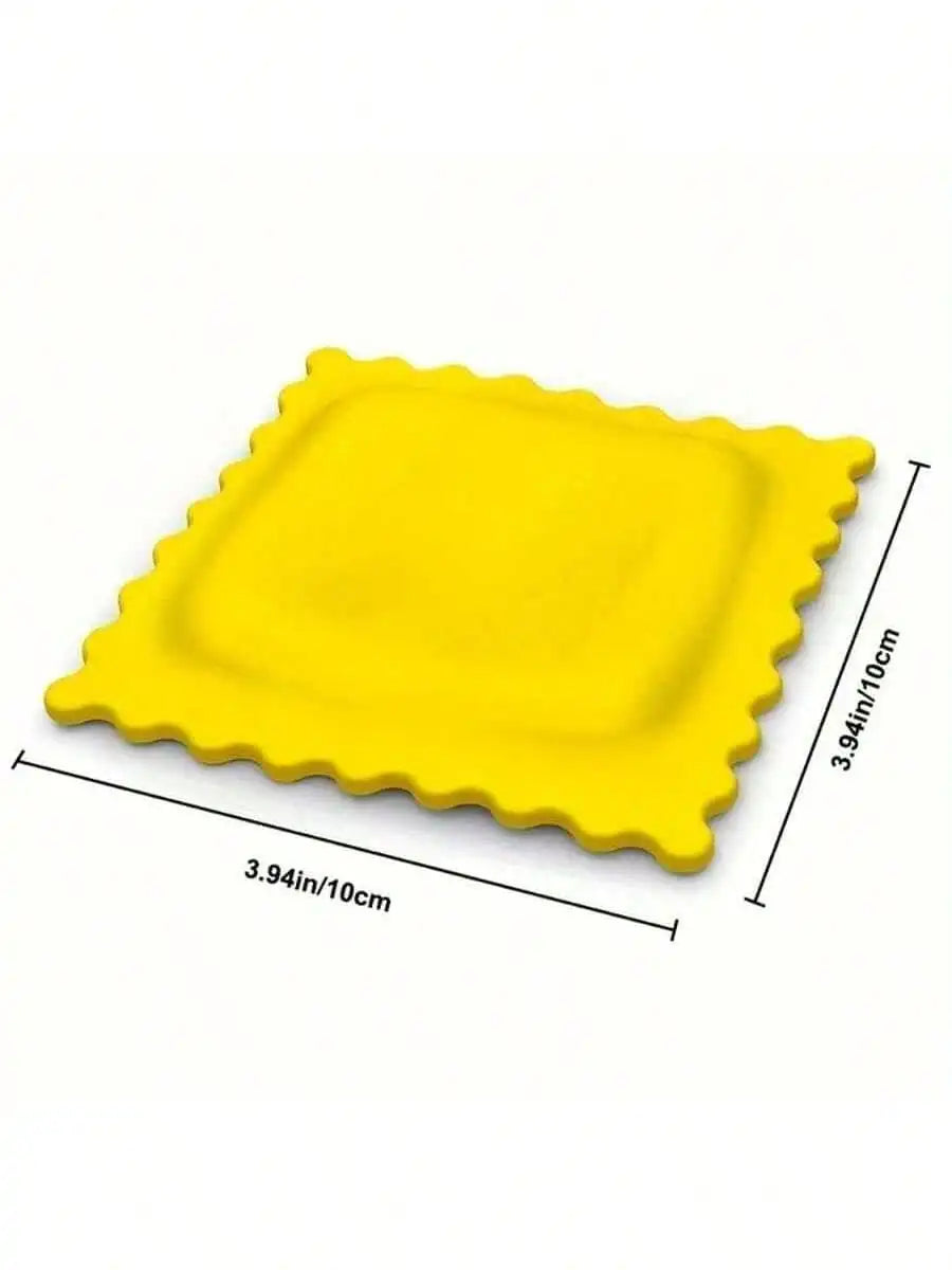 1 Cute Cartoon Biscuit-shaped Silicone Spoon Rest Heat Resistant Qme