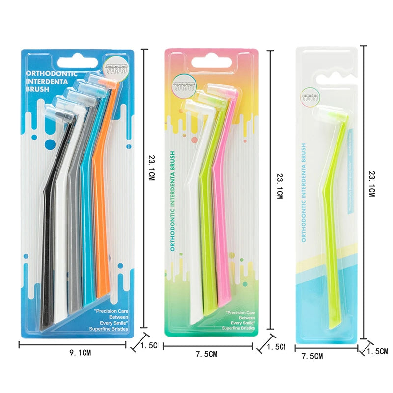 1 3 Interdental Brush Single-beam Soft Teeth Cleaning Toothbrush Oral Qme