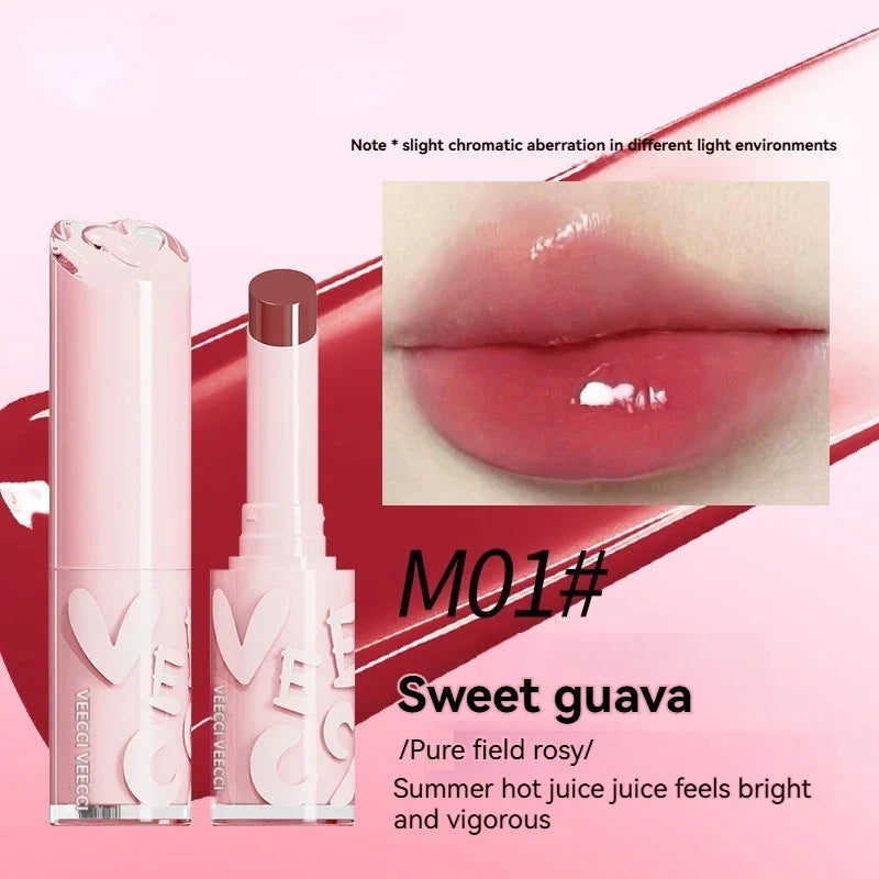Long lasting Makeup Water Mirror Lip Non Sticky Long Lasting Natural Shine Glaze Moisturizing Essence Solid Lip Honey Qme Sweet Barley