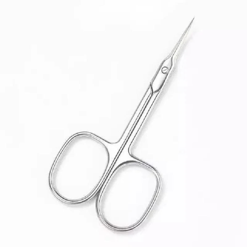 Cuticle Scissors Professional Manicure Small Dead Skin Remover Nails Qme silver