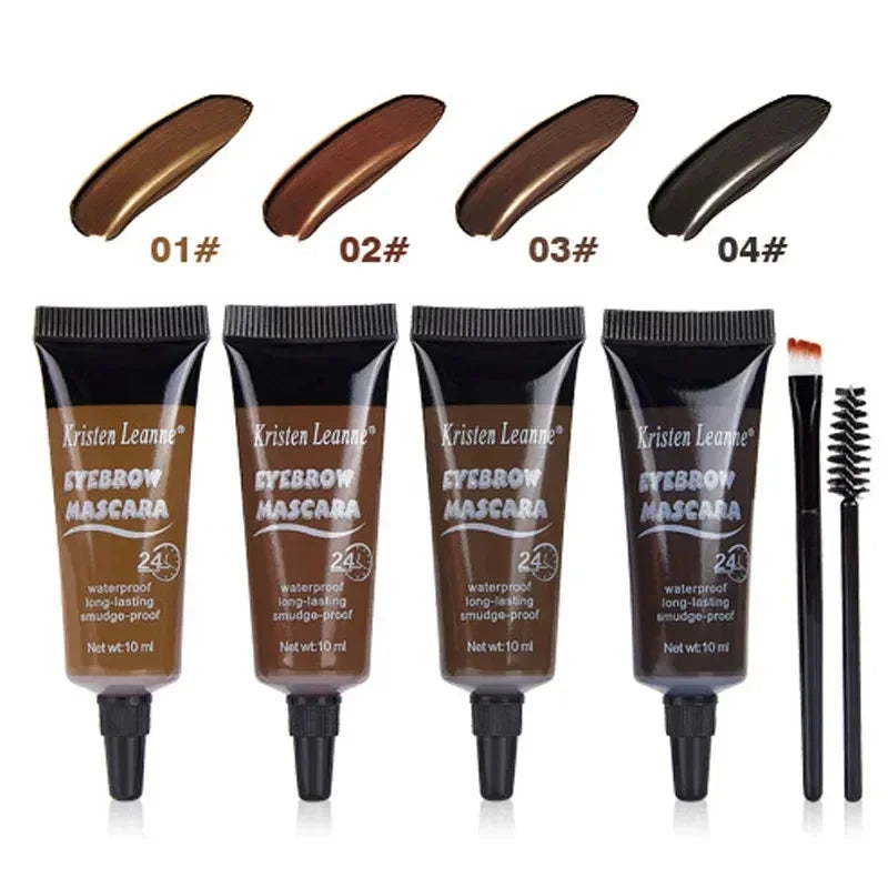 6 Color Eyebrow Enhancers Cream Women Natural Liquid Dyeing Eyebrow Set Brow Tattoo Pigments Lasting Waterproof Eyebrow Gel Qme